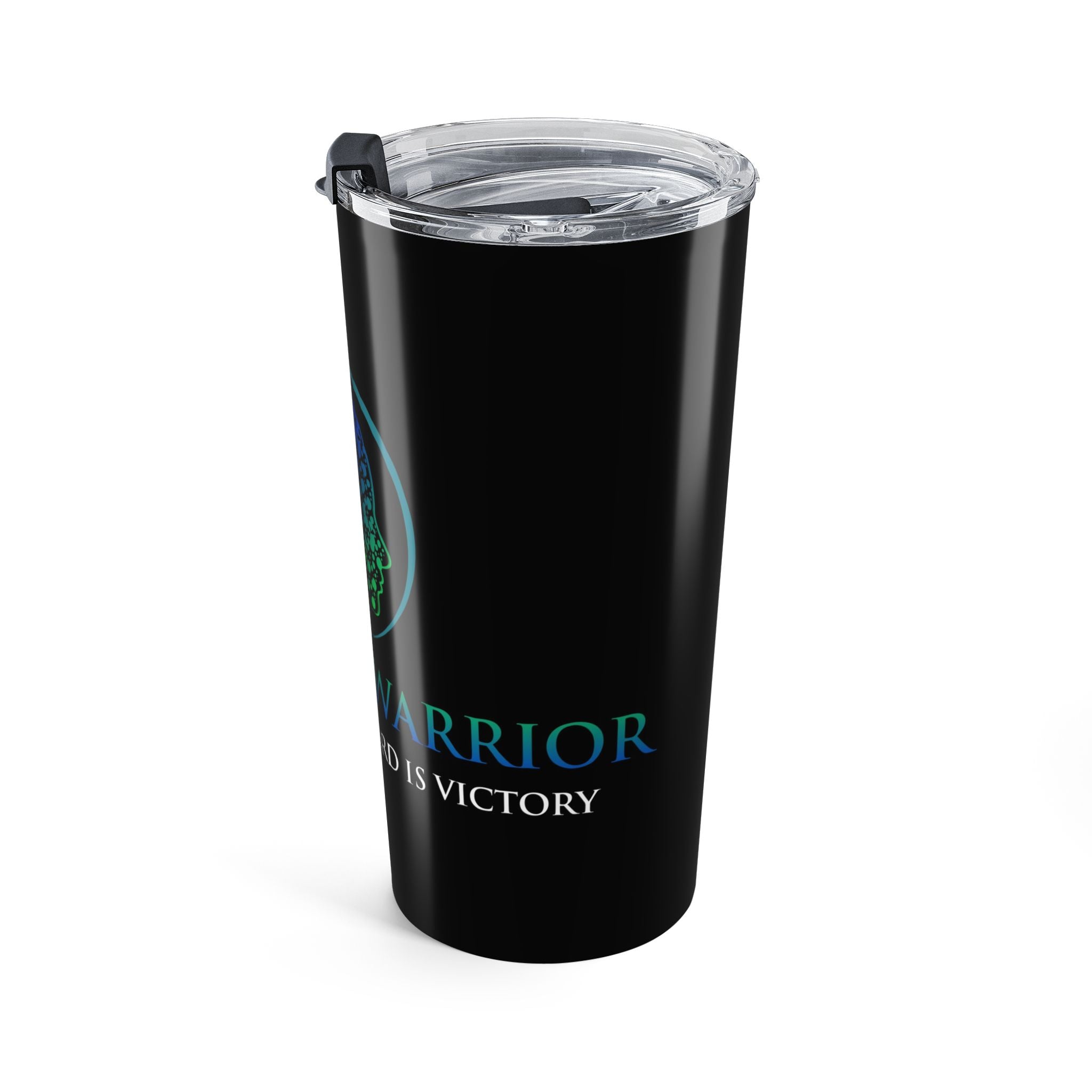 20oz Motor Warrior Insulated Tumbler — 'Step Forward Is Victory' Travel Cup