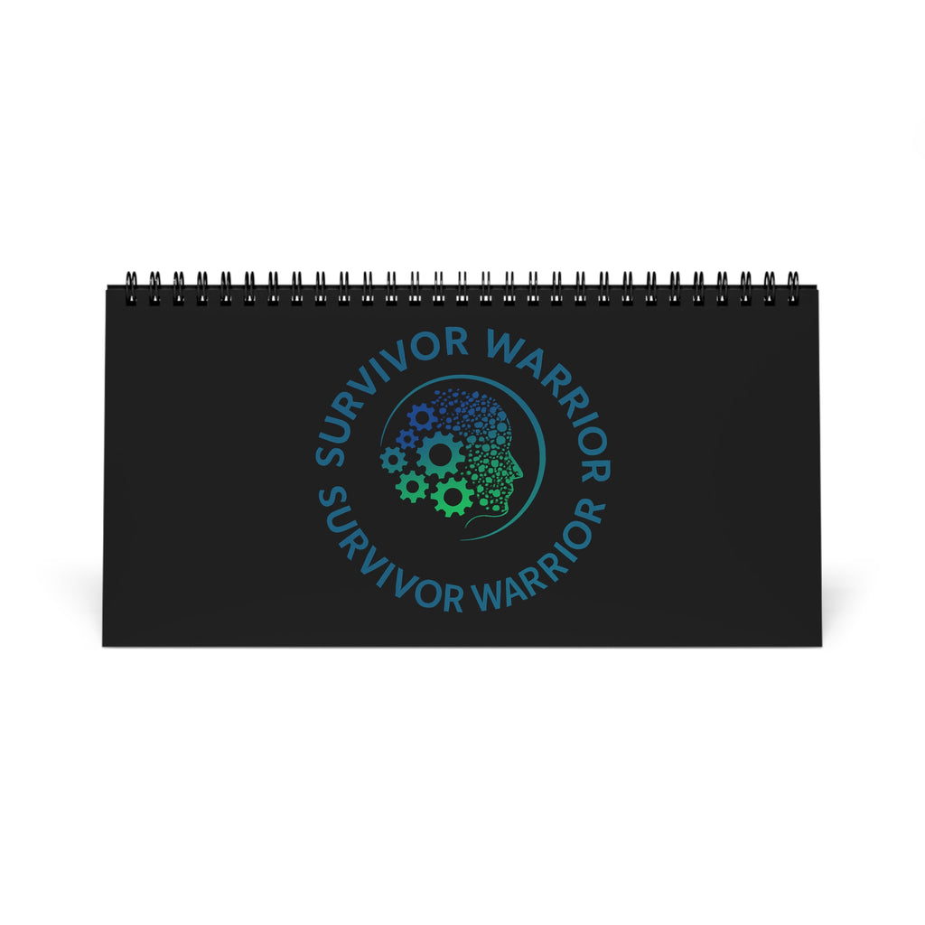 Survivor Warrior Desktop Calendar — Mental Health Awareness Spiral Desk Calendar