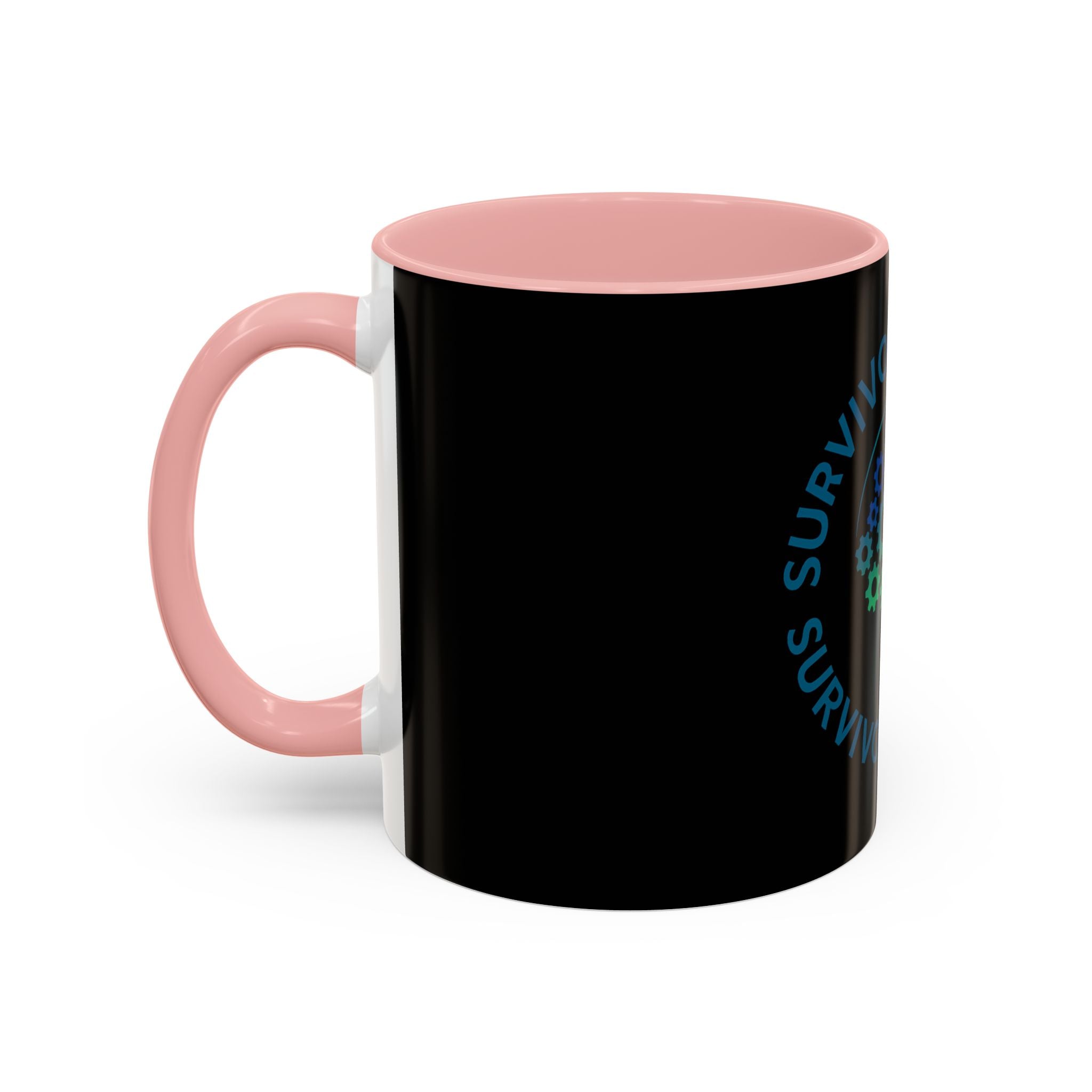 Survivor Warrior Coffee Mug — Neurodiversity Awareness Accent Mug (11/15oz)