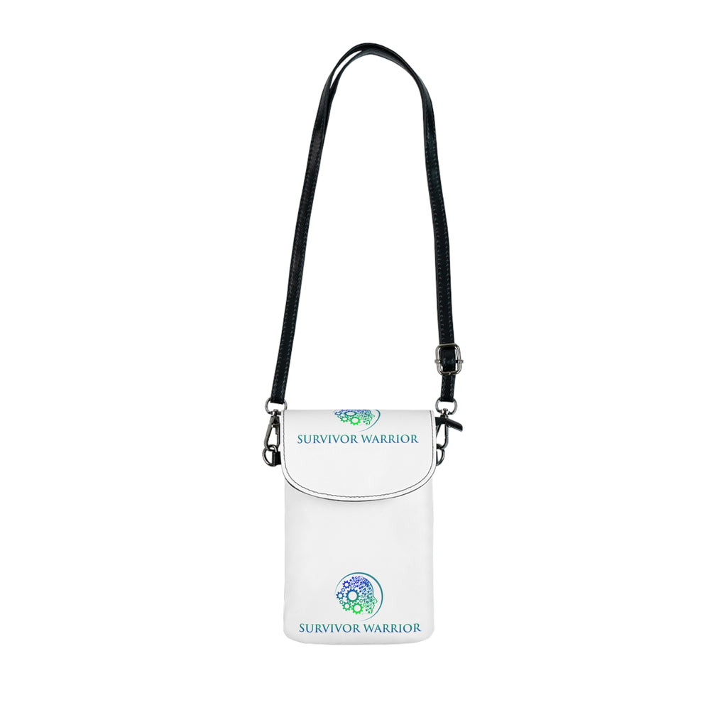 Survivor Warrior Small Cell Phone Wallet — Crossbody Phone Pouch with Inspirational Design