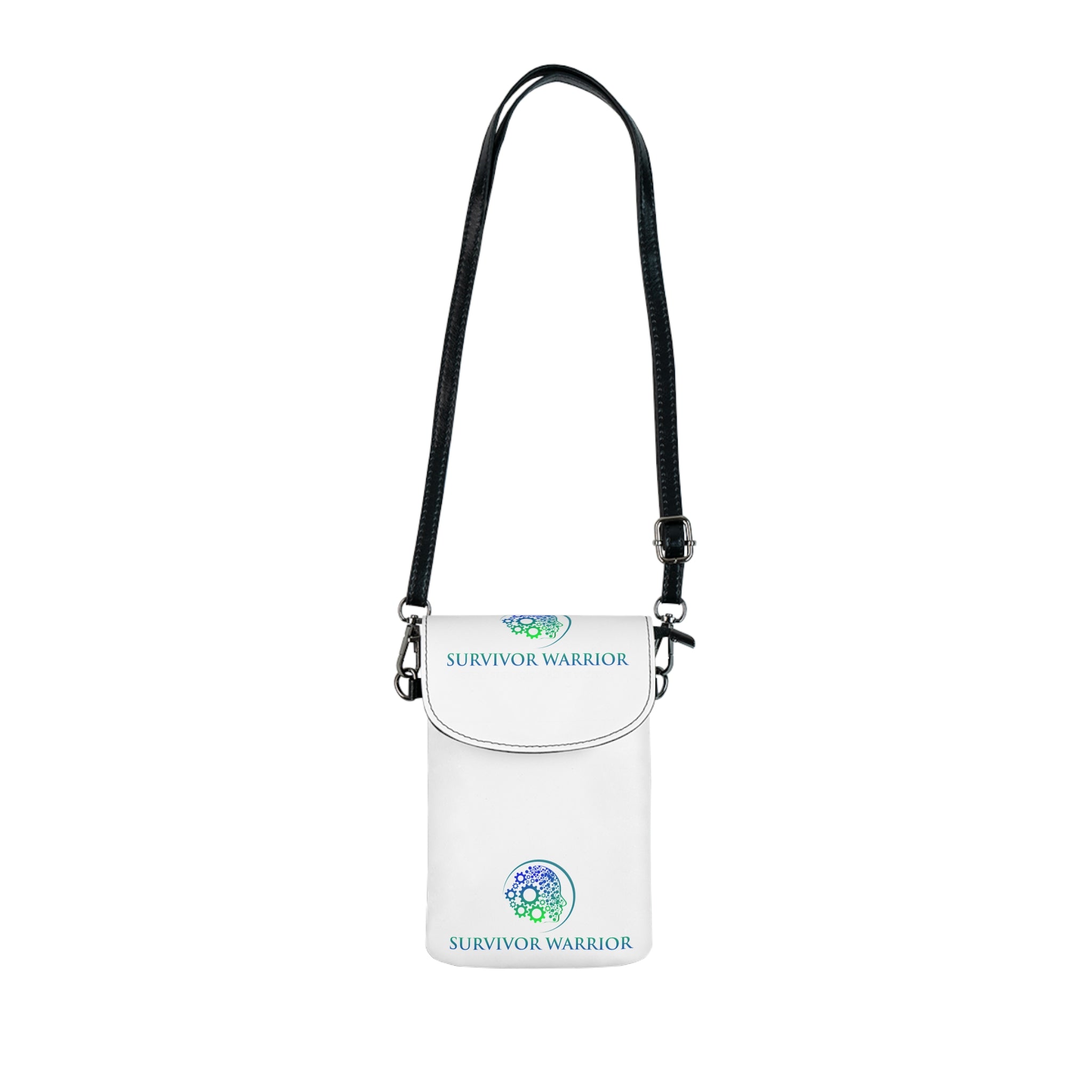 Survivor Warrior Small Cell Phone Wallet — Crossbody Phone Pouch with Inspirational Design