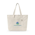 Zippered Canvas Tote