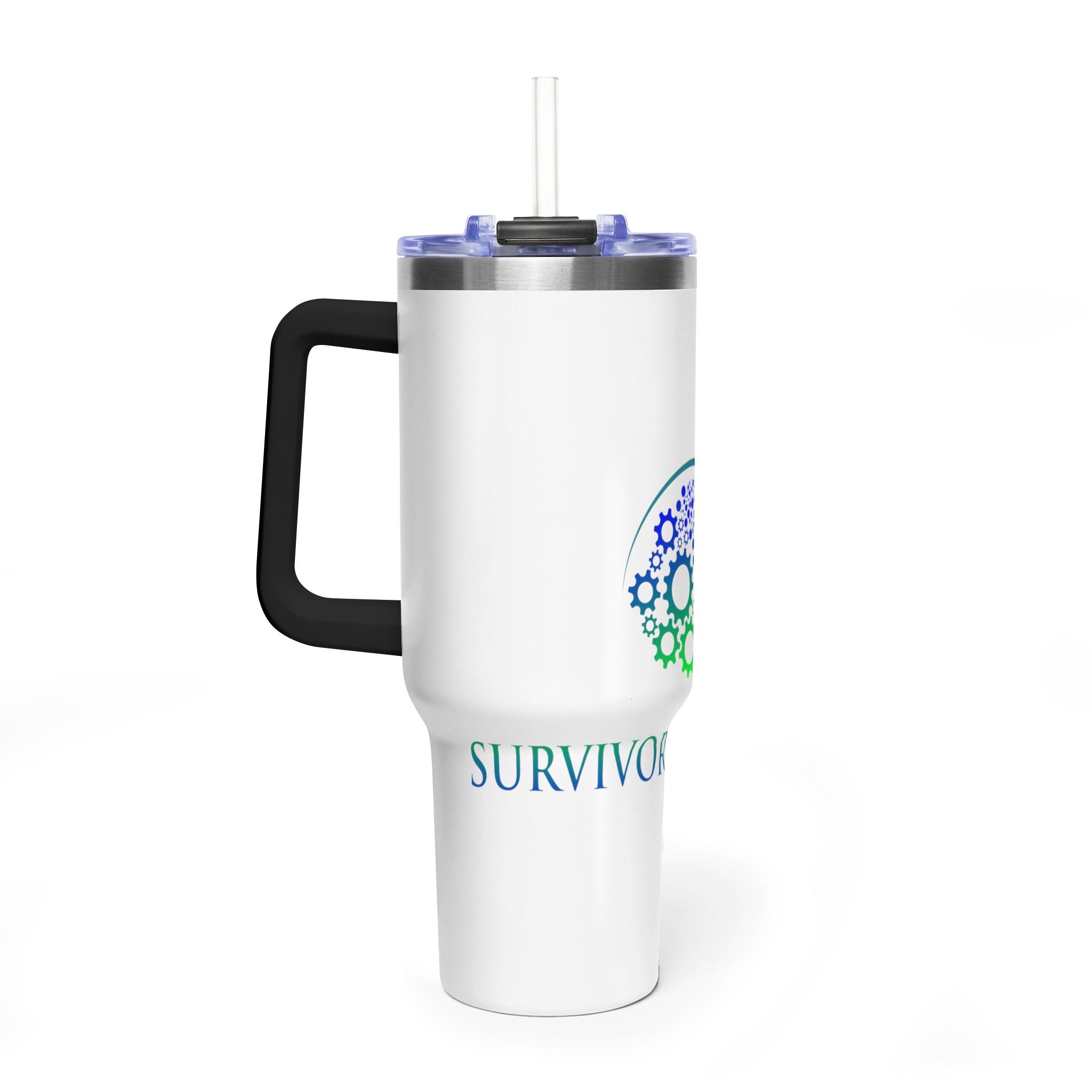 Survivor Warrior 40oz Vacuum Tumbler – Insulated Travel Mug