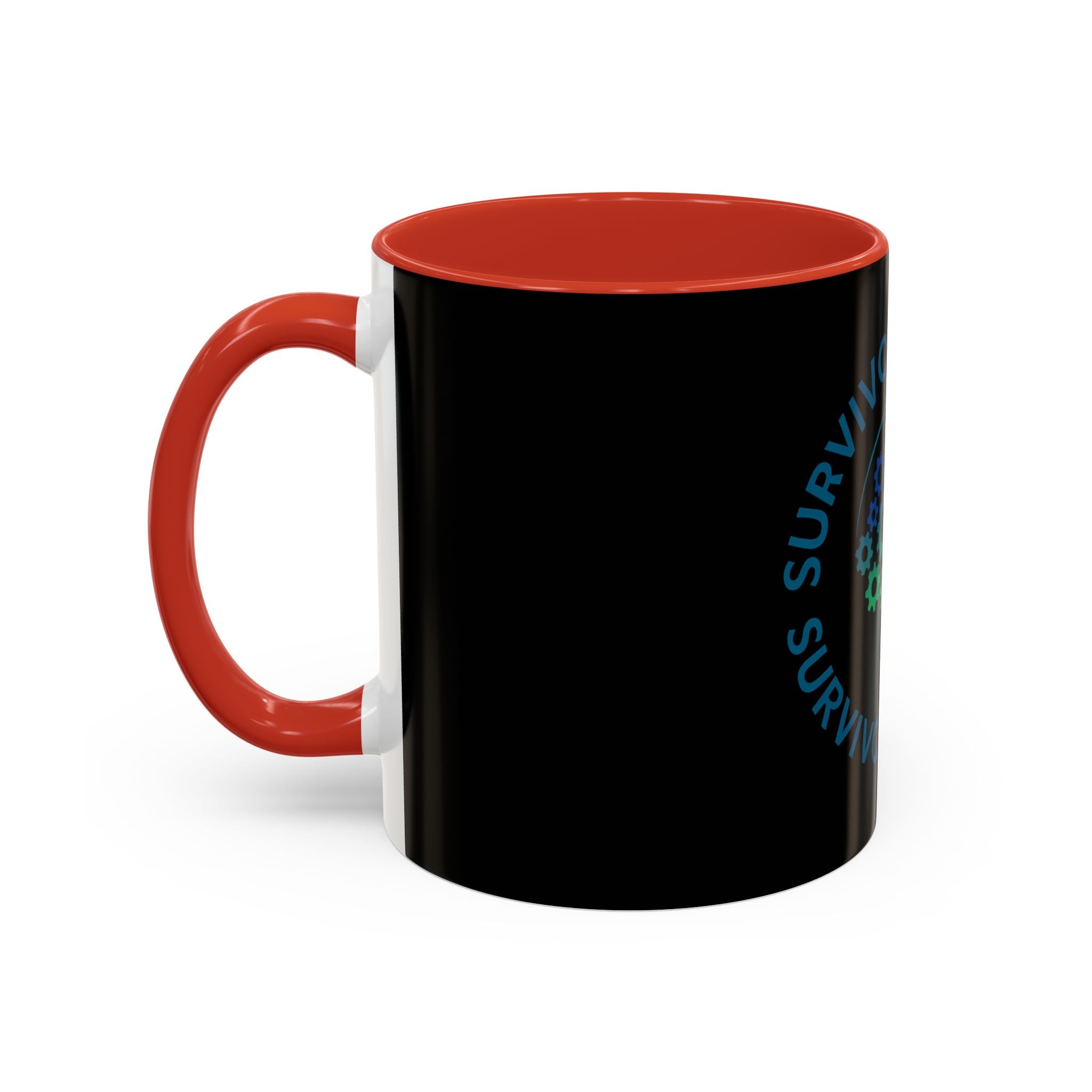 Survivor Warrior Coffee Mug — Neurodiversity Awareness Accent Mug (11/15oz)