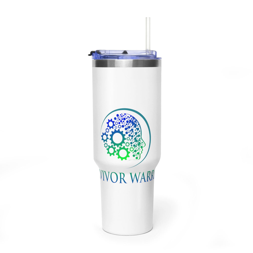 Survivor Warrior 40oz Vacuum Tumbler – Insulated Travel Mug