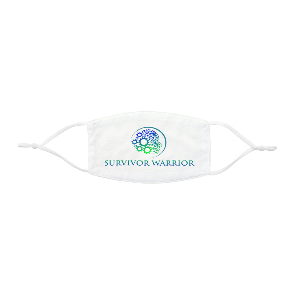 Survivor Warrior Face Mask — Adjustable Snug-Fit Polyester Mask with Empowering Ribbon Design