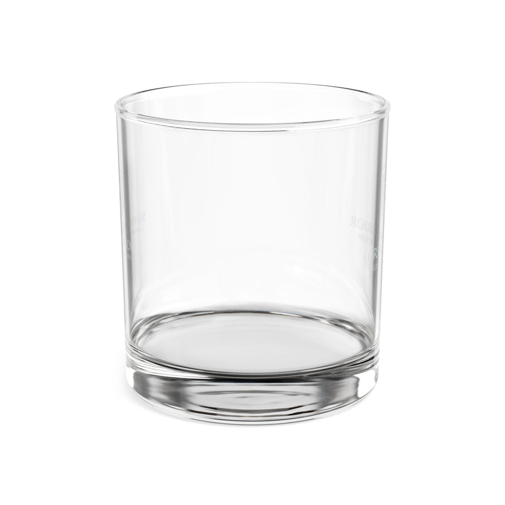 Engraved 10.5oz Whiskey Glass — Survivor Warrior Logo Rocks Glass