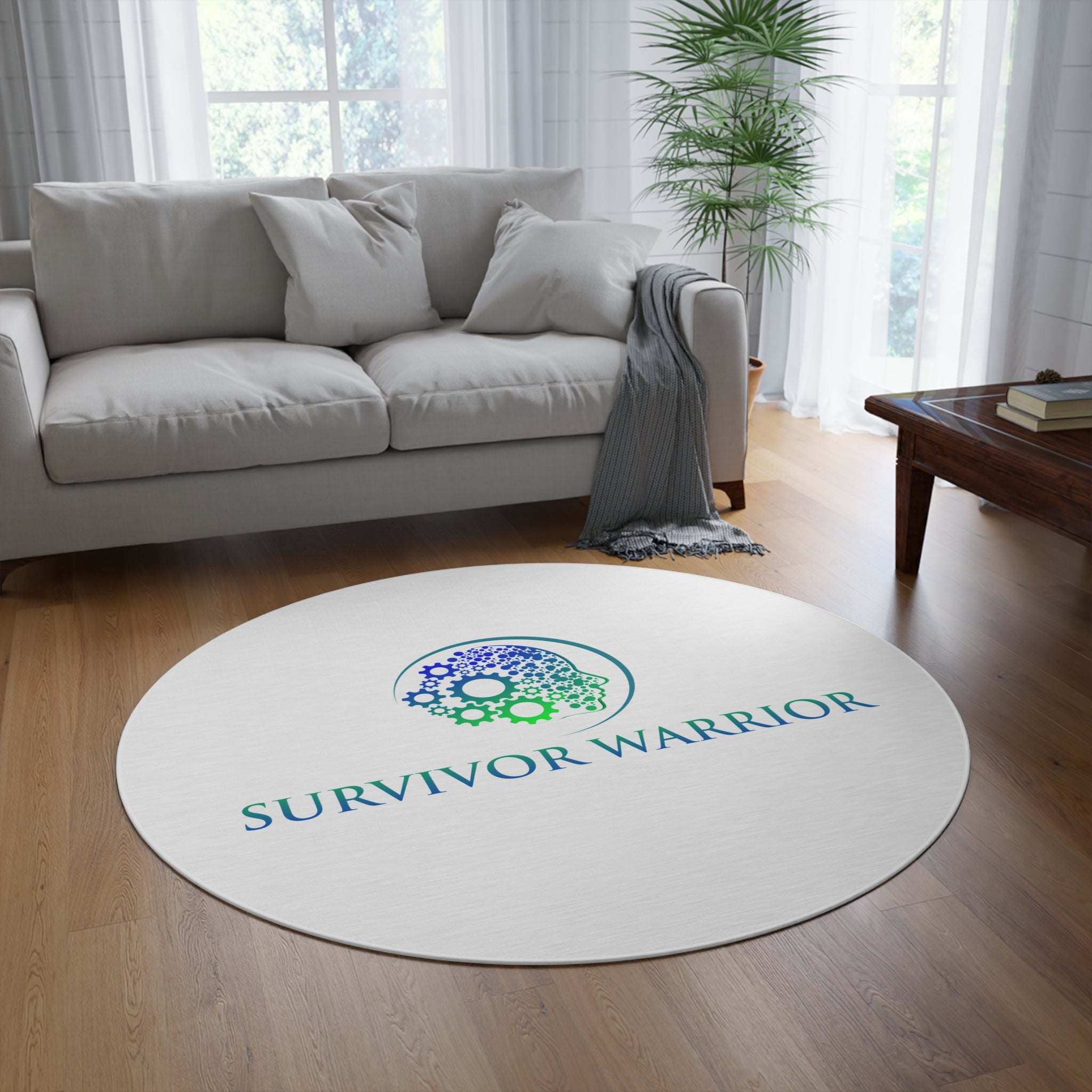 Survivor Warrior Round Rug