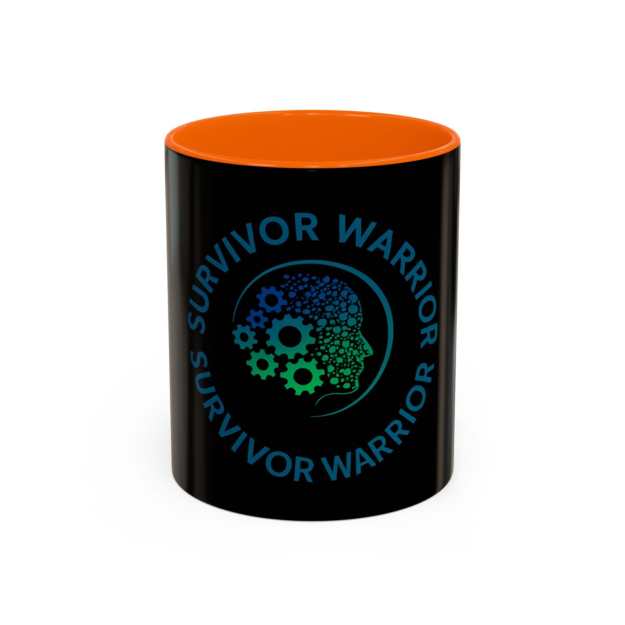 Survivor Warrior Coffee Mug — Neurodiversity Awareness Accent Mug (11/15oz)