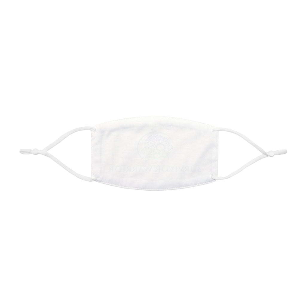 Survivor Warrior Face Mask — Adjustable Snug-Fit Polyester Mask with Empowering Ribbon Design